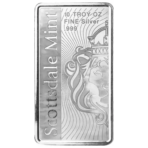 Buy 10 oz Scottsdale Mint Vortex Silver Bar - New Release