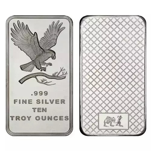 10oz SilverTowne .999 Silver Bar - Random Design (3)