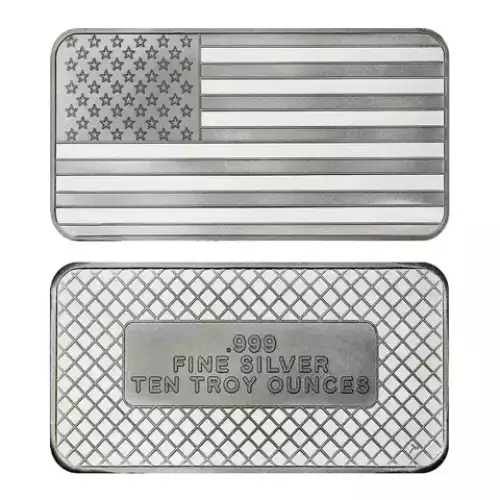 10oz SilverTowne .999 Silver Bar - Random Design (5)