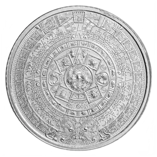 1/10 oz Silver Round - Aztec Calendar (2)