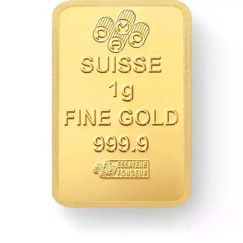 12 X 1 GRAM DIVISIBLE PAMP SUISSE MULTIGRAM FORTUNA .9999 FINE GOLD Bar