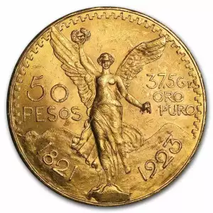 1923 Mexico Gold 50 Pesos BU (2)