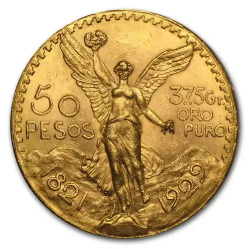 1929 Mexico Gold 50 Pesos BU (2)