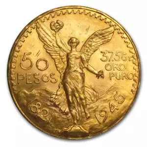 1945 Mexico Gold 50 Pesos BU (2)