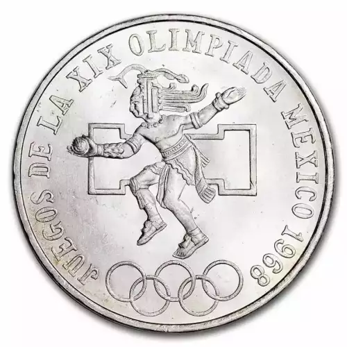 1968 Mexico 25 Pesos Olympics Silver Coin (3)