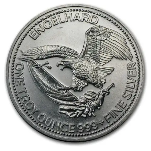 1985 1 oz Engelhard Prospector .999 Silver Round (2)