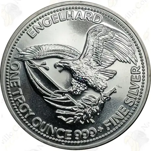 1986 1oz Engelhard Prospector .999 Silver Round
