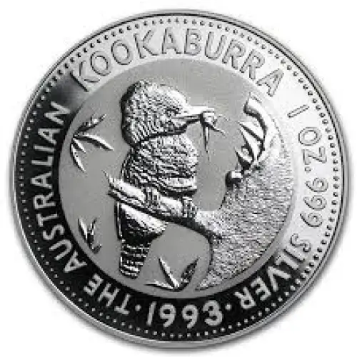 1993 1oz Australian Perth Mint Kookaburra .999 Silver