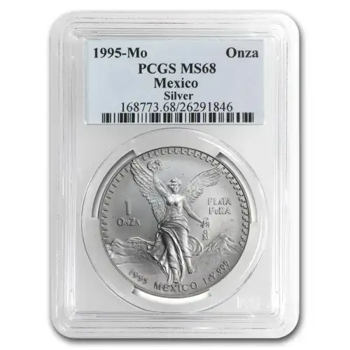 1995 1oz Mexican Silver Libertad - PCGS MS68