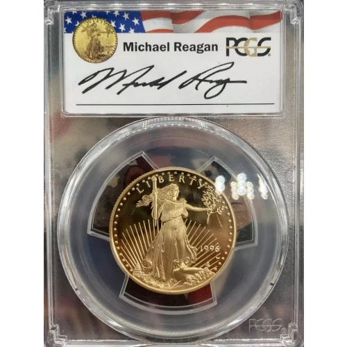 1996-W $25 Gold Eagle Michael Reagan, DCAM (2)