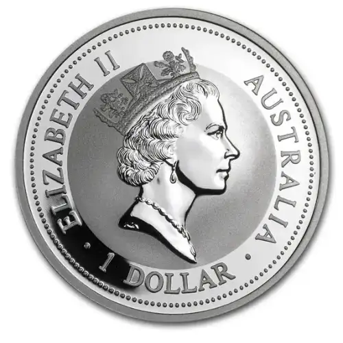 1997 1oz Australia Perth Mint Kookaburra .999 Silver Coin (2)