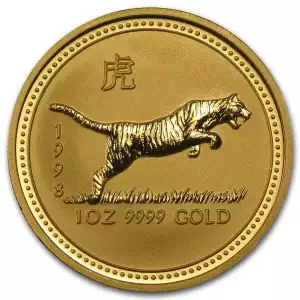1998 1oz  Australian Perth Mint Gold Lunar: Year of the Tiger