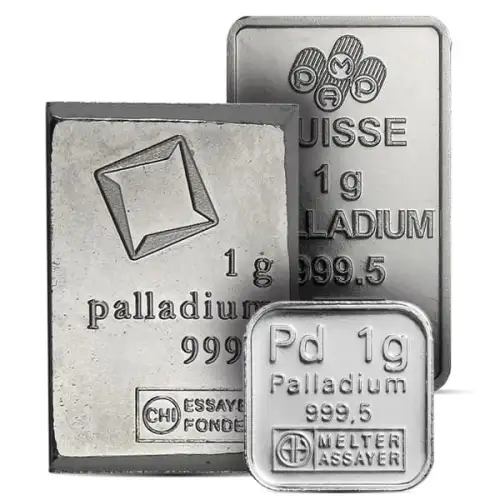 1g Generic .9995 Palladium Bar