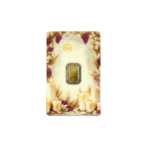 1g Germania Mint First Holy Communion (Version 2) .9999 Gold Bar in Assay