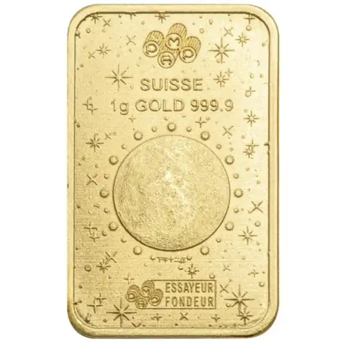 1g PAMP Lunar Legend 1000mi Horse from Multigram .9999 Gold Bar  (2)
