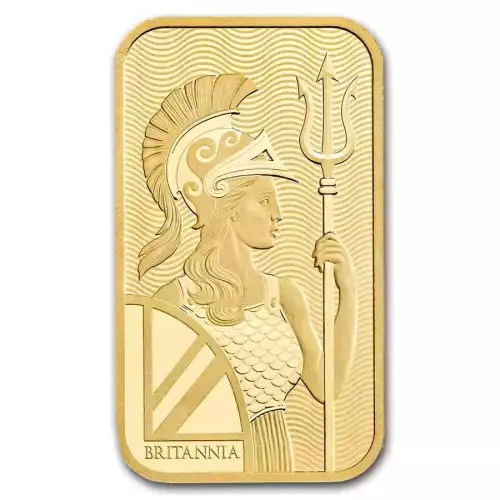 1g Royal Mint Britannia .9999 Gold Bar in Assay (3)