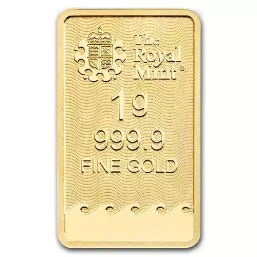1g Royal Mint Britannia .9999 Gold Bar in Assay (4)