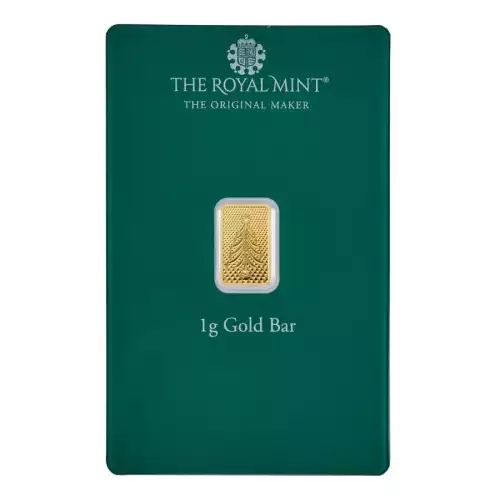 1g Royal Mint Christmas  .9999 Gold Bar in Assay (2)