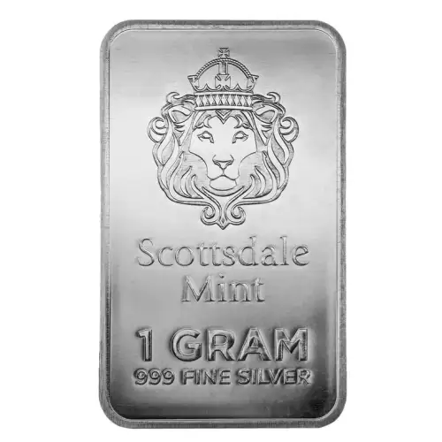 1g x 100 Scottsdale Mint Prepper Silver .999 Silver Bars (3)