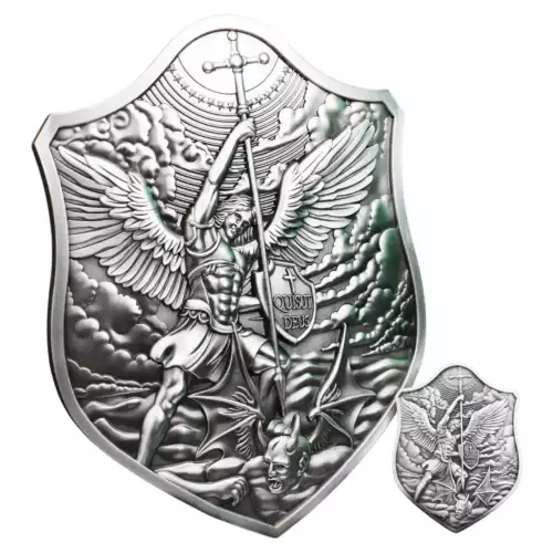 1KG .999 Silver Shield of St. Michael 