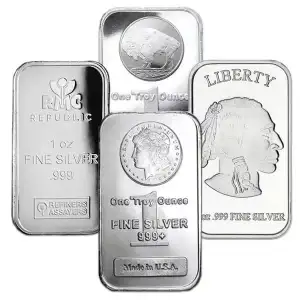 1oz .999 Silver Bar (Random Design)