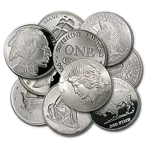 1oz .999 Silver Round (Random Design)