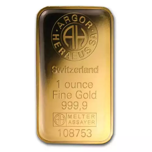 1oz Argor-Heraeus Kinebar .9999 Gold Bar in Assay (4)