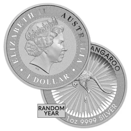 1oz Australian .9999 Silver Kangaroo Coin (Random Year)