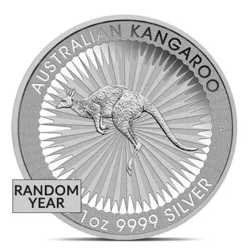 1oz Australian .9999 Silver Kangaroo Coin (Random Year) (2)