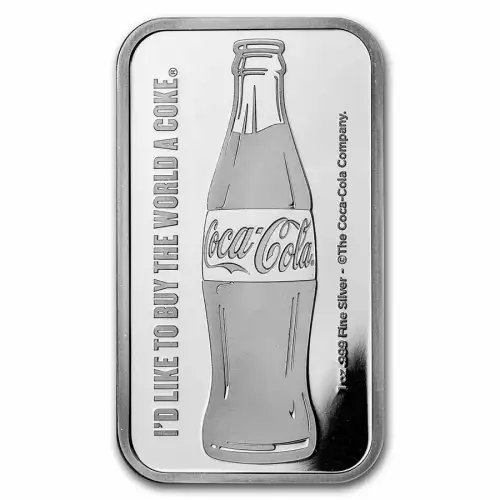 1oz Coca-Cola .999 Silver Bar  (2)