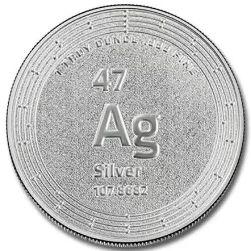 1oz Elemetal .999 Silver Round  (2)