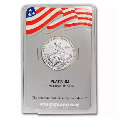 1oz Engelhard Platinum Prospector Round in Assay (2)