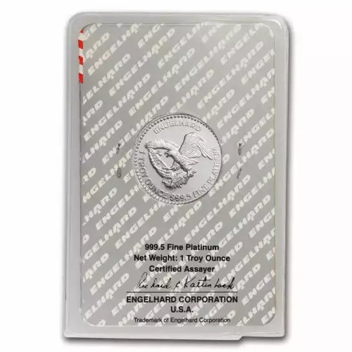 1oz Engelhard Platinum Prospector Round in Assay (5)