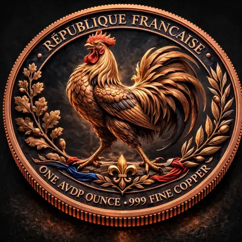 1oz Flame of the Republic Colorized .999 Copper Round