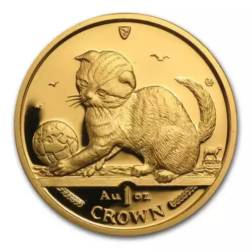 1oz Isle of Man Cat Gold Coin (Random Design) (2)