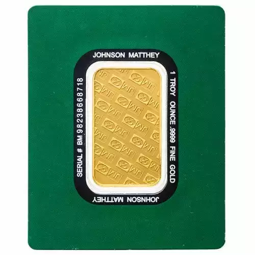 1oz Johnson Matthey .9999 Gold Bar (New in Assay)