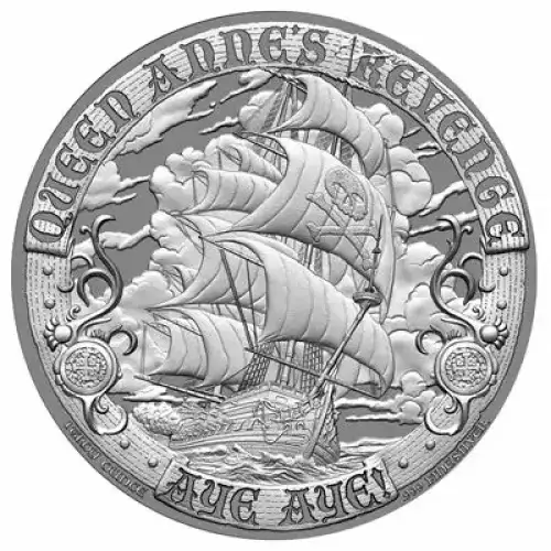 1oz Mason Mint Blackbeard  .999 Silver Round  (2)