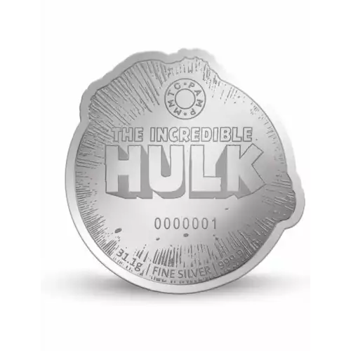 1oz MMTC Pamp Marvel Hulk .999 Silver Medal (3)