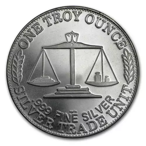 1oz Northwest Territorial Mint Trade Unit .999 Silver Round