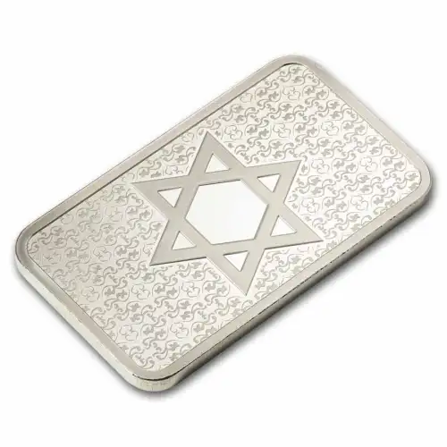 1oz PAMP Suisse Star of David.999 Silver Proof-like Bar in CertiPAMP Card (3)