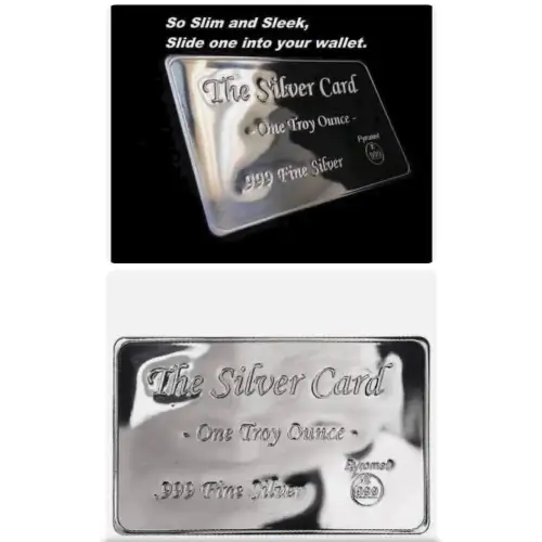1oz Pyromet .999 Silver Card Bar