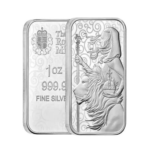1oz Royal Mint Una and the Lion .999 Silver Bar (2)