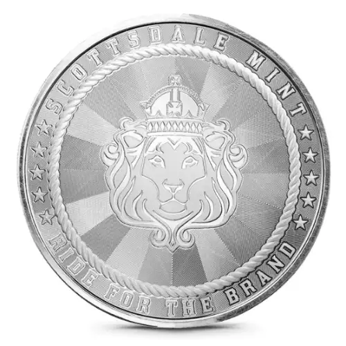 1oz Scottsdale Cowboy with Buffalo Privy .9999 Silver Round (2)