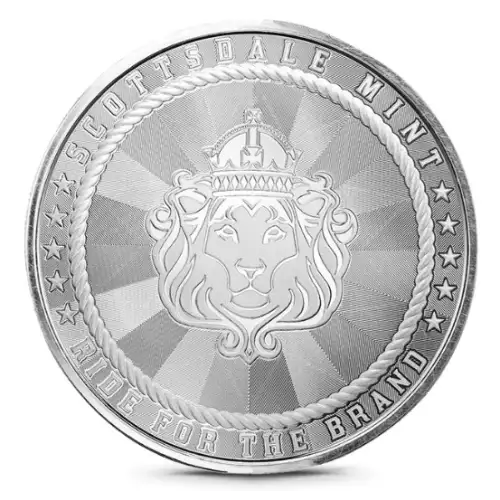 1oz Scottsdale Cowboy with Buffalo Privy .9999 Silver Round (2)