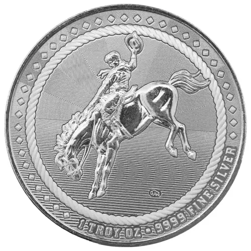 1oz Scottsdale Cowboy with Buffalo Privy Silver Round
