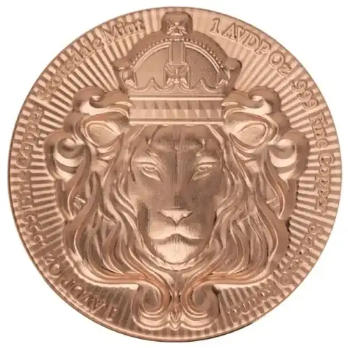 1oz Scottsdale Mint Lion Stacker .999 Copper Round (2)