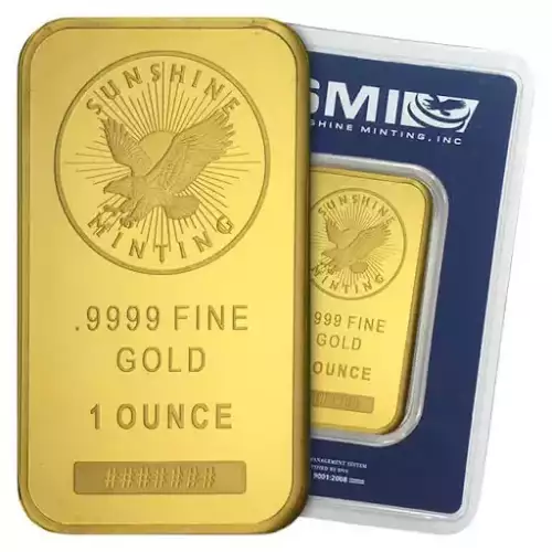 1oz Sunshine Minting Gold Bar