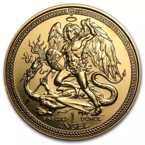 1oz The Isle of Man The Angel .999 Gold Coin BU (2)