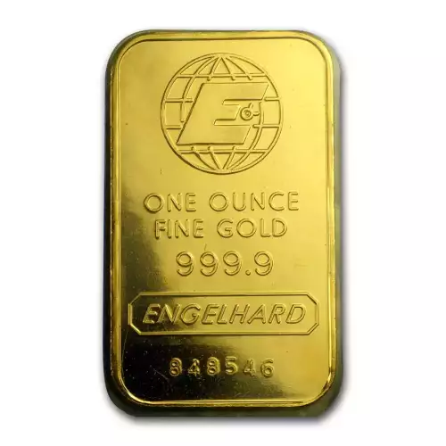 1oz Vintage Engelhard .9999 Gold Bar in Assay (3)