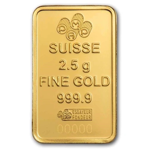 2.5g PAMP Suisse Lady of Liberty .9999 Gold Bar in Assay  (3)